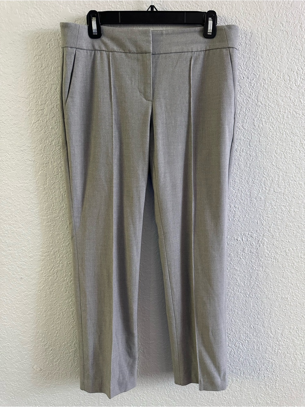 LOFT Marisa Straight Leg Trouser Pants Gray Size 6P